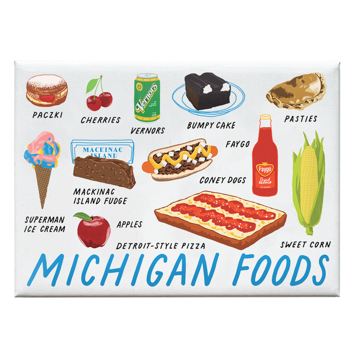 Michigan Foods Magnet