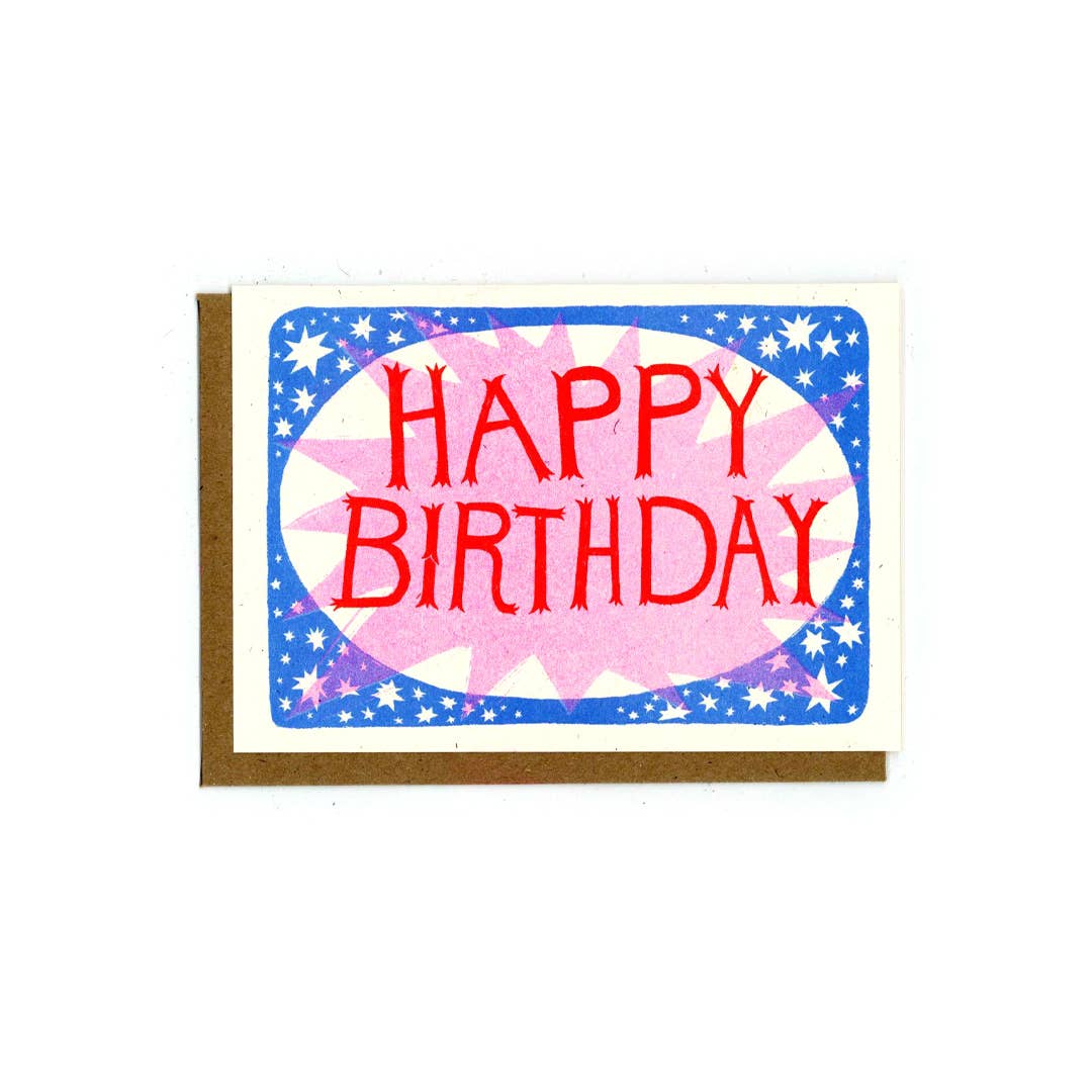 Starburst Birthday Card