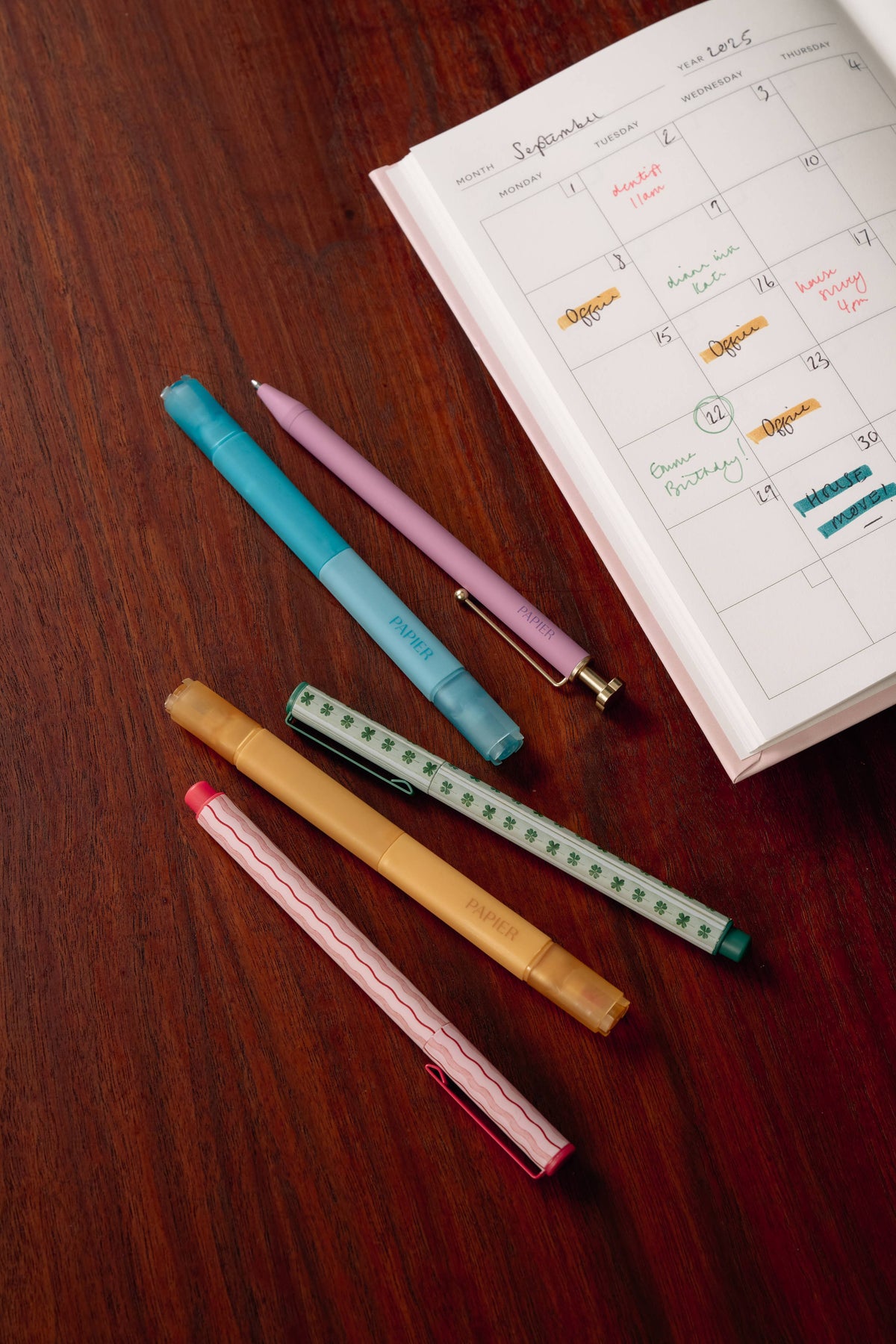 Mixed Pen & Highlighter Set of 5 - Imagination