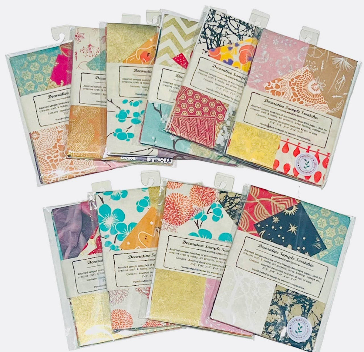 SAMPLE SWATCH PACK 64 pcs of assoted size paper
