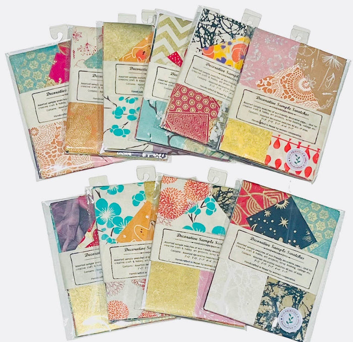 SAMPLE SWATCH PACK 64 pcs of assoted size paper