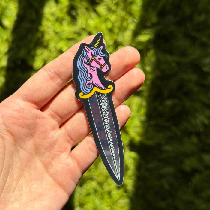 UNICORN DAGGER STICKER