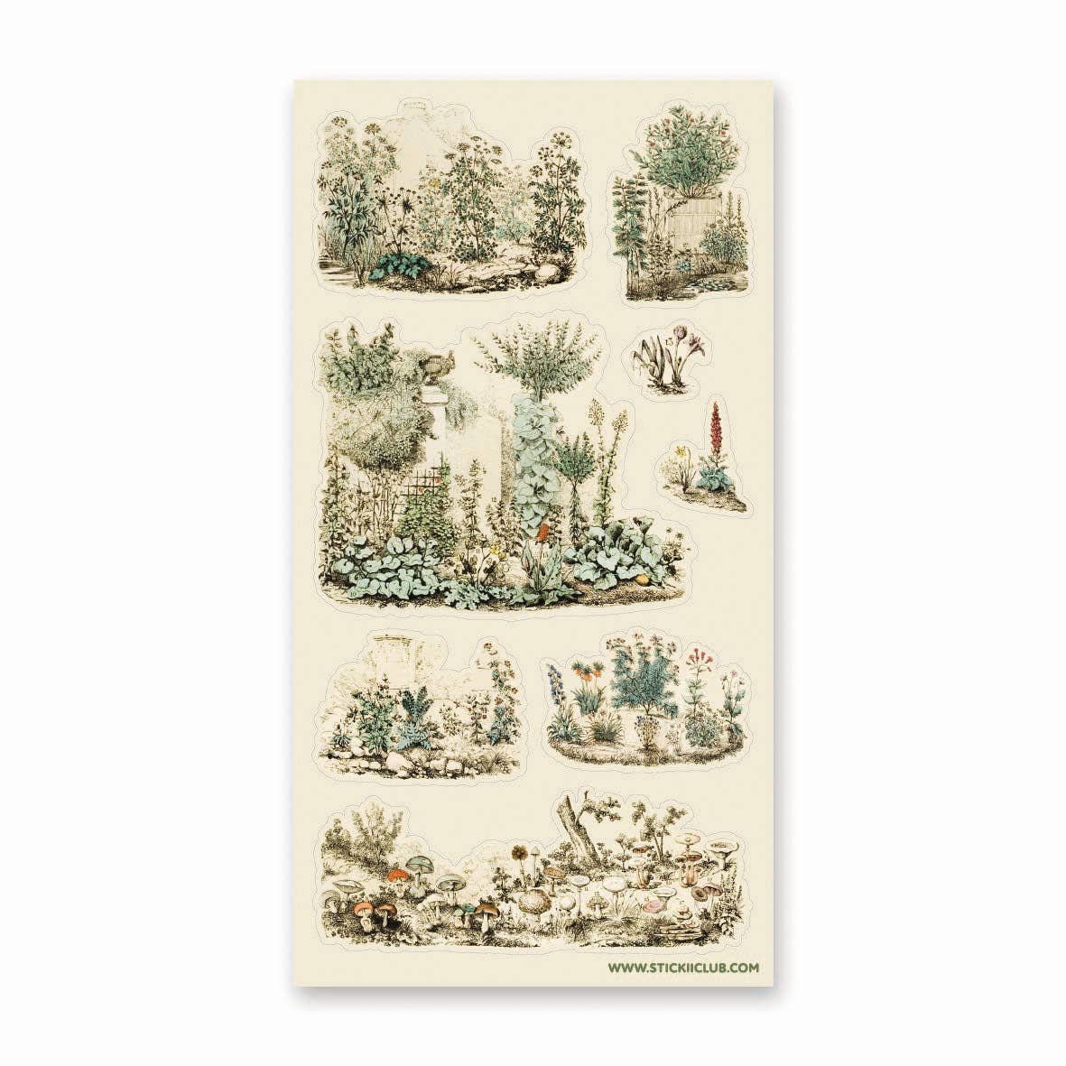 Botanical Garden Sketches Sticker Sheet