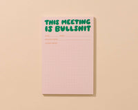 This Meeting is Bullshit Notepad - 50 page, Made in USA