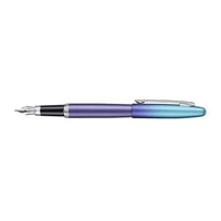 Sheaffer VFM 9430 Expressions Blue and Purple Pearlised Gradient Fountain Pen with Chrome-Plated Trims