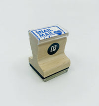 Snail Mail is for Lovers ❤️ Wooden Handle Rubber Stamp