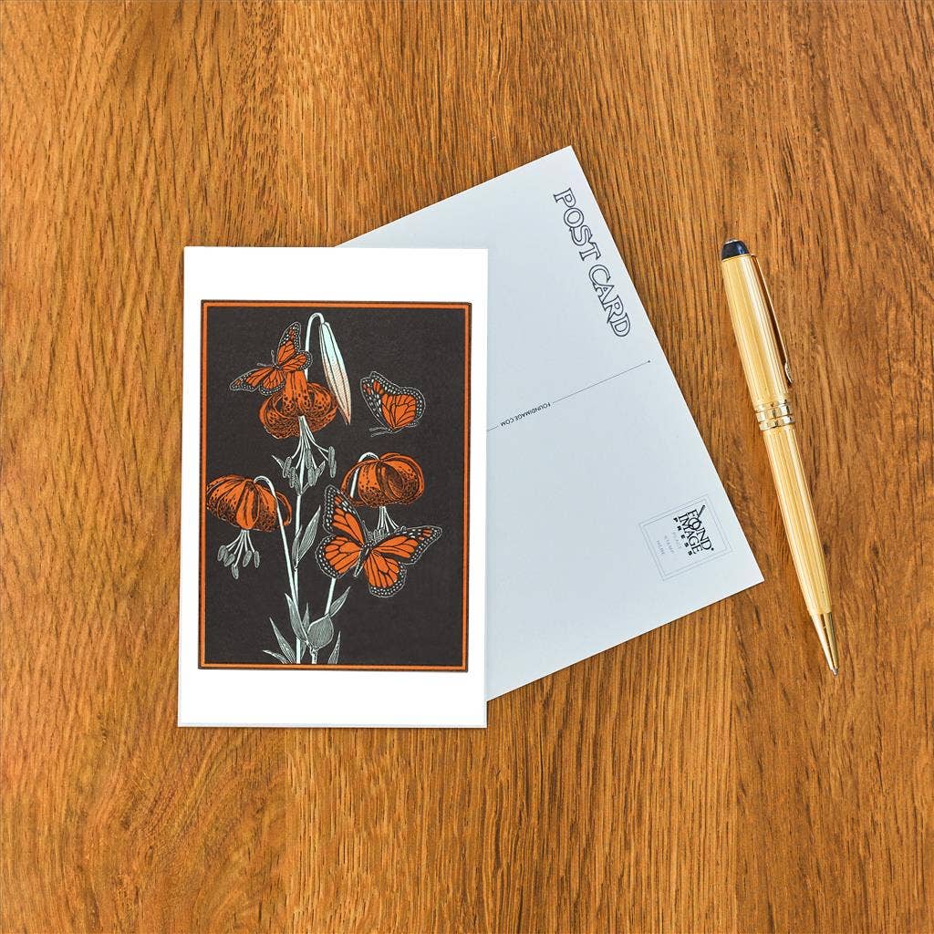 Postcard IS-123 Monarch Butterflies