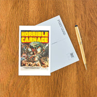 Postcard PH-89 Horrible Carnage Movie Poster