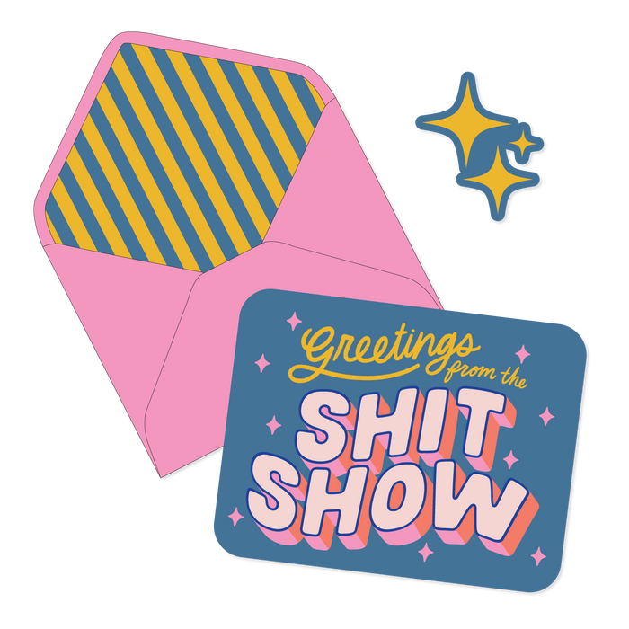 Greetings From the Shit Show Card