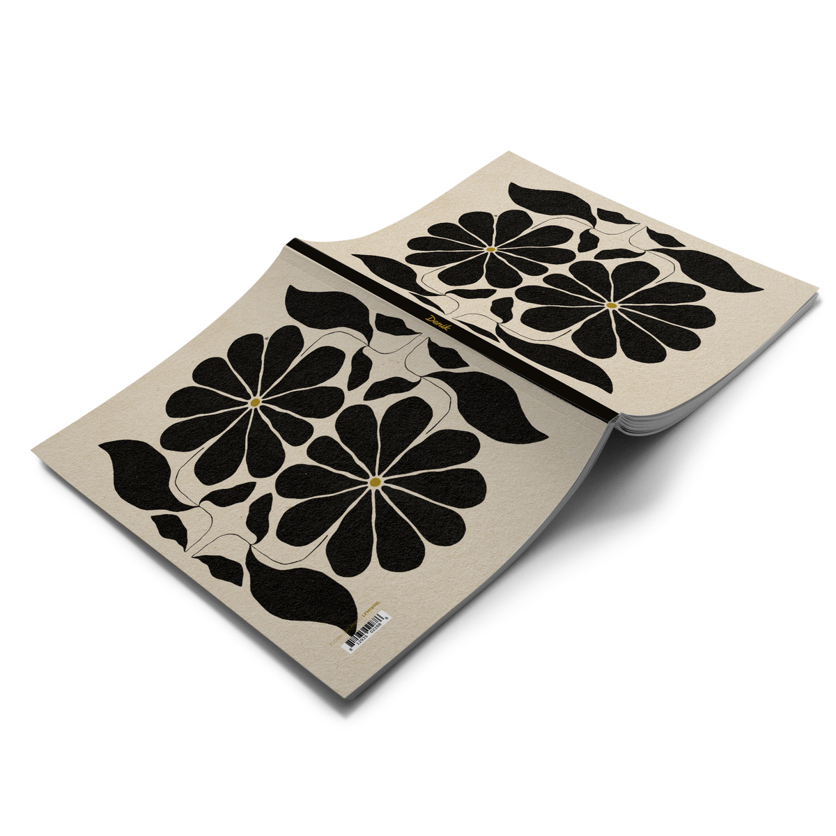 Floral Balance Medium Layflat Journal Notebook