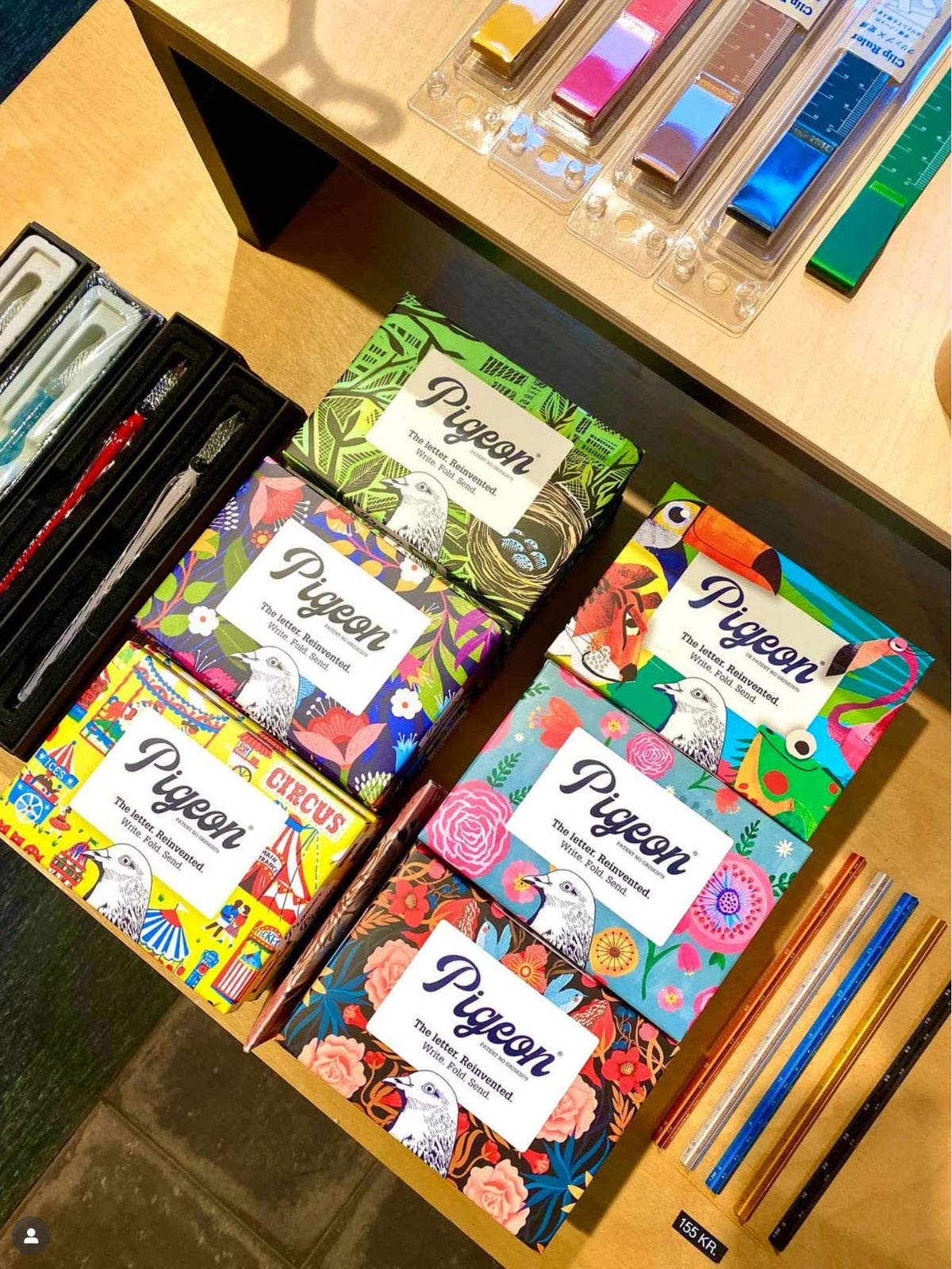 Wildflower Pigeon, Floral Letter Pack - Pack of 6 Letters