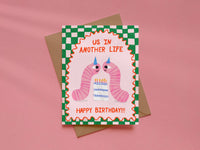 Funny Birthday Worms Greeting Card