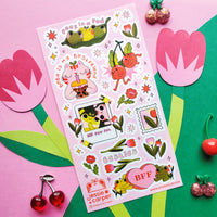 Hoppy Friends Forever Sticker Sheet