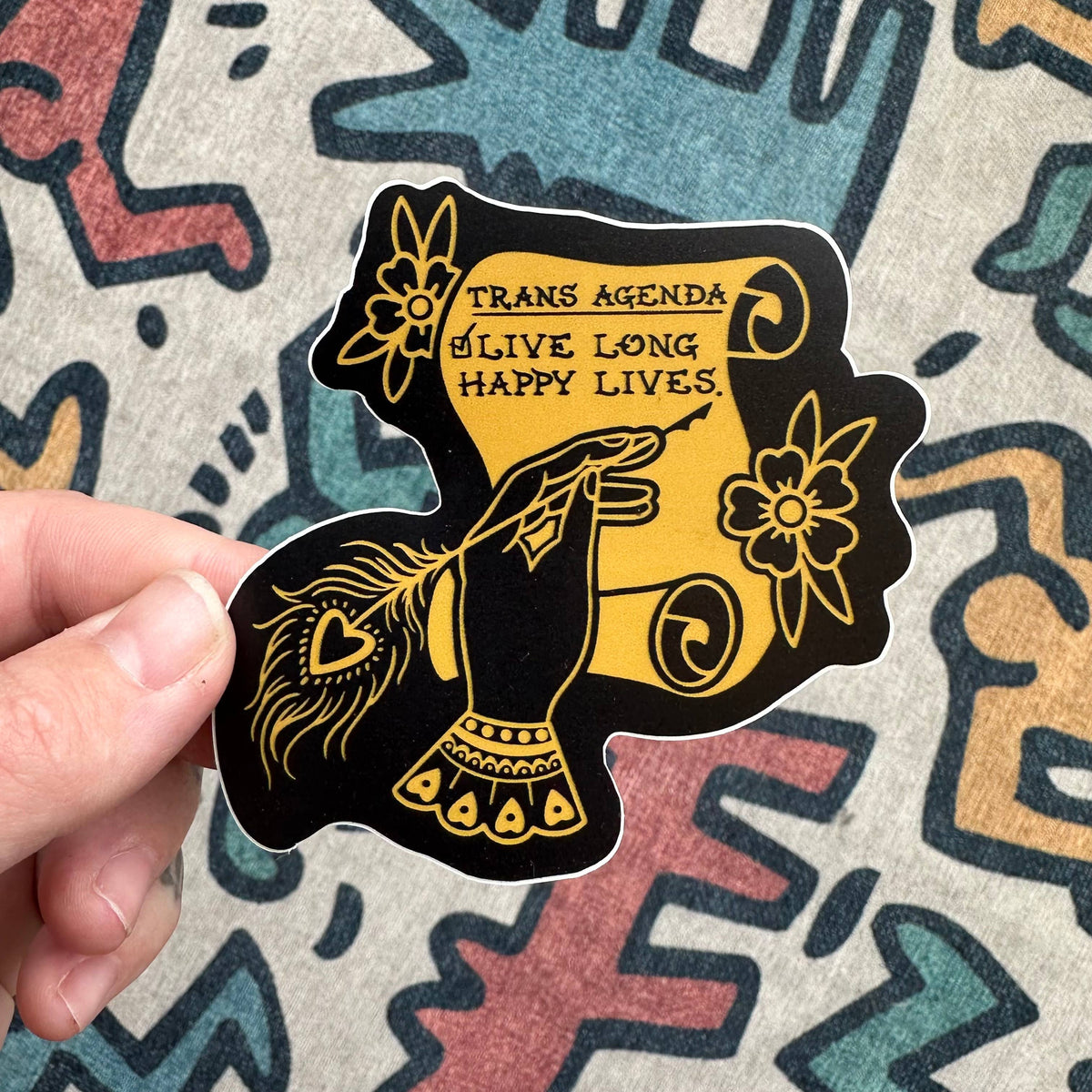 Trans Agenda Toad and Turnip X Transfigure Sticker