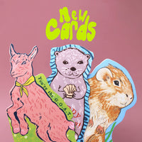 GOAT Shaped Greetings Card