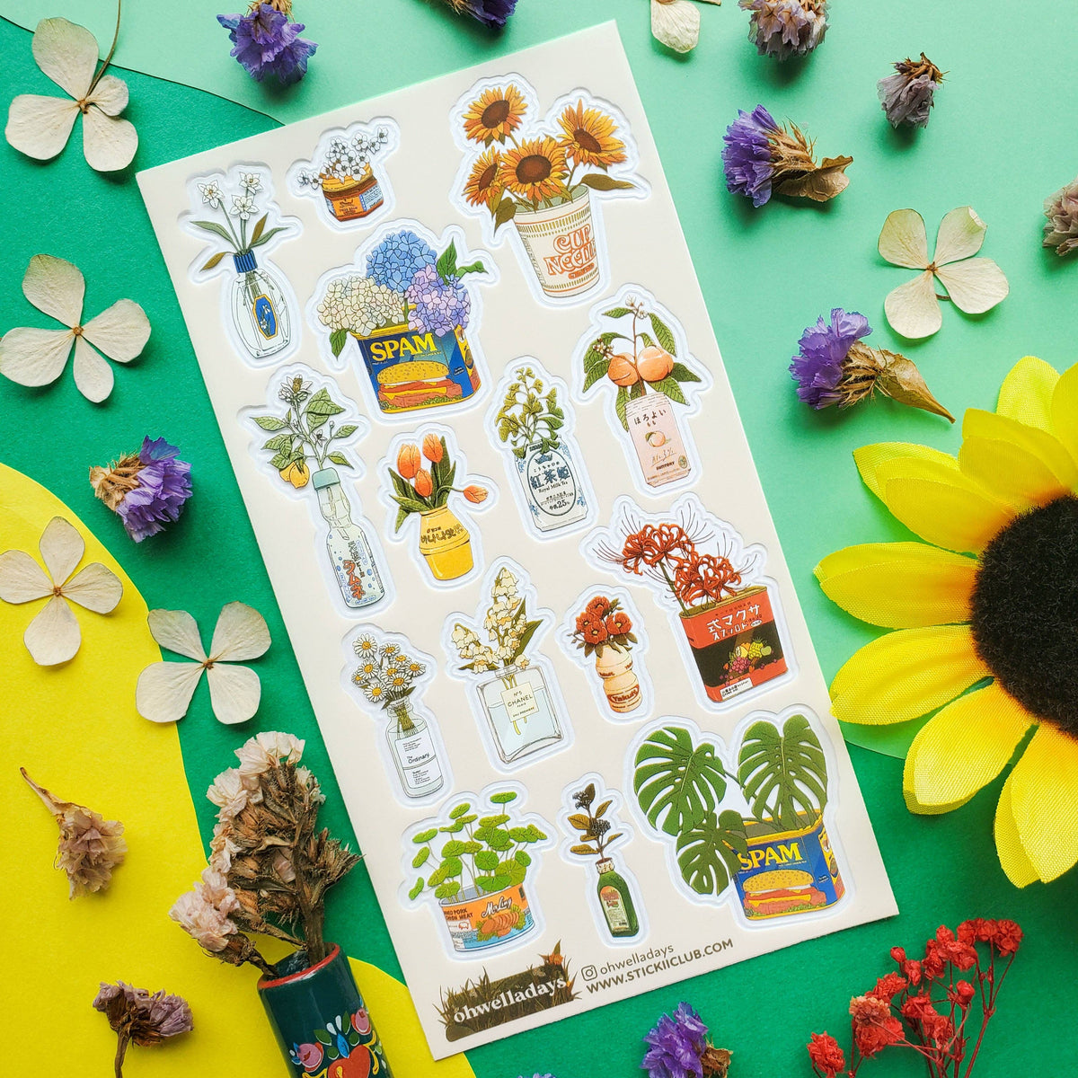 Unexpected Blooms Sticker Sheet