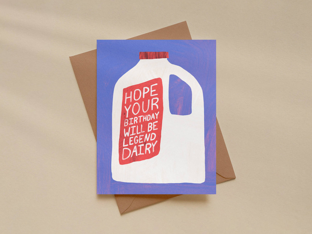 Funny Milk Jug Birthday Card – Punny Greeting