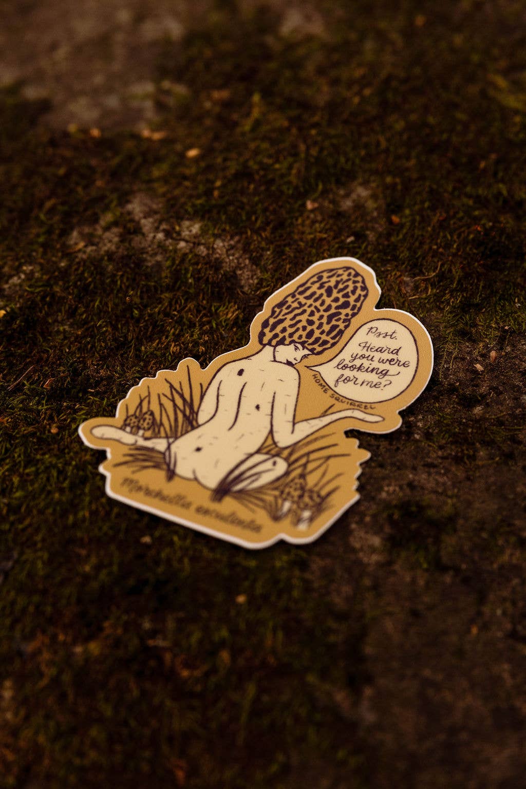 Morel Pinup Girl Sticker