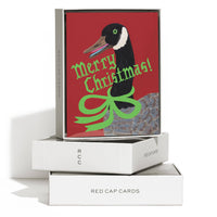Christmas Goose greeting card