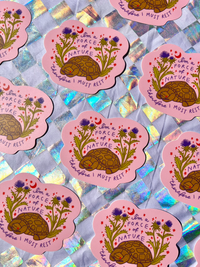Turtle Time Vinyl Sticker