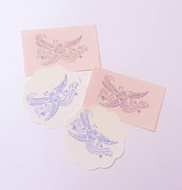 Kindly deliver dove rubber stamp snail mail lover pen pal