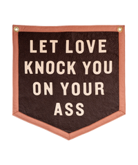 Let Love Knock You On Your Ass Camp Flag • Jason Isbell x Oxford Pennant