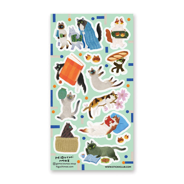 Charming Cats Sticker Sheet