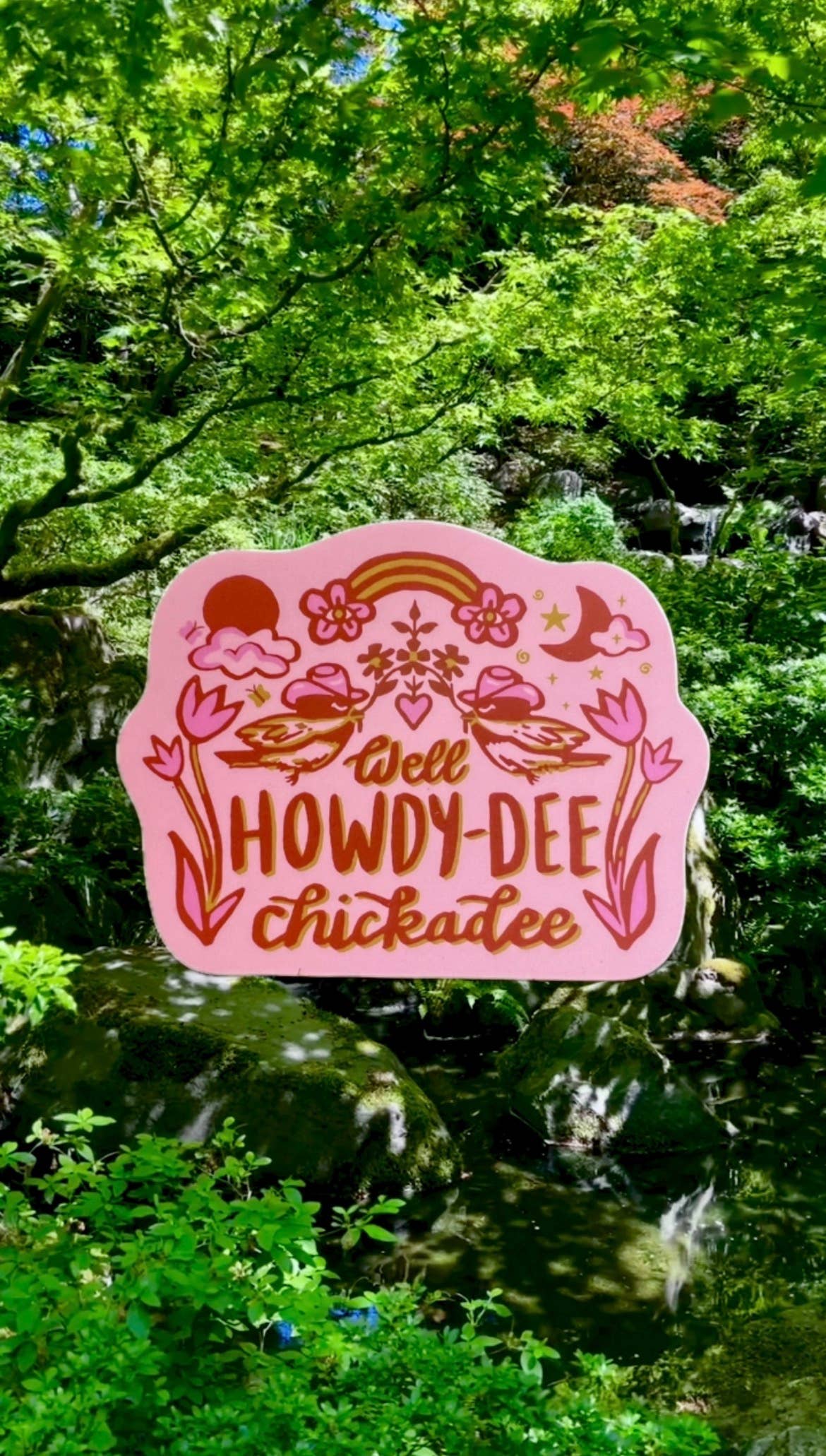 Howdy-dee Chickadee Vinyl Sticker