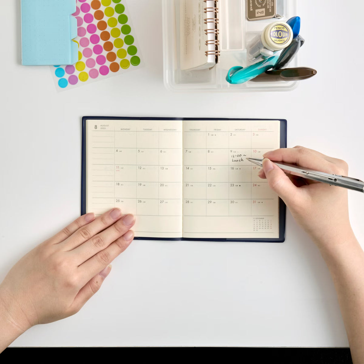 2027 Weekly Diary Houma Square  - Navy