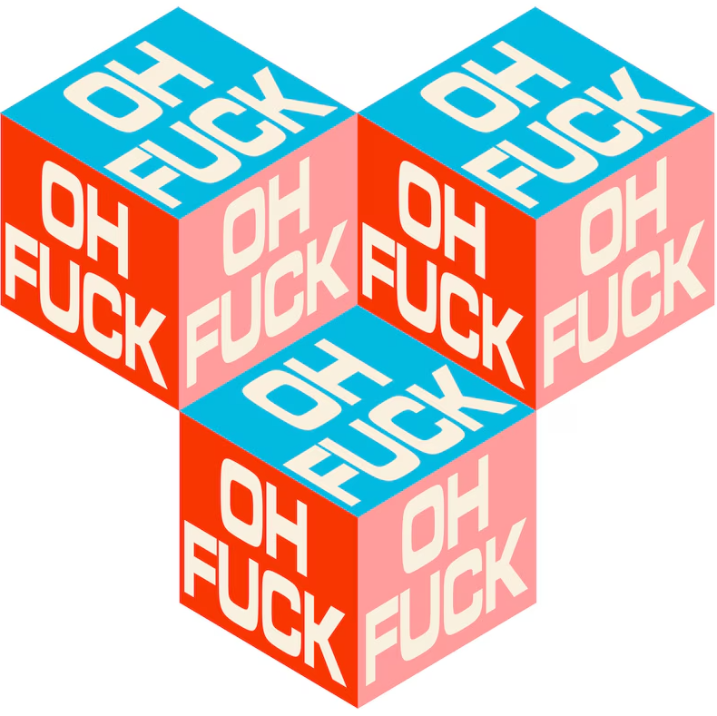 Oh Fuck Cubes - Sticker