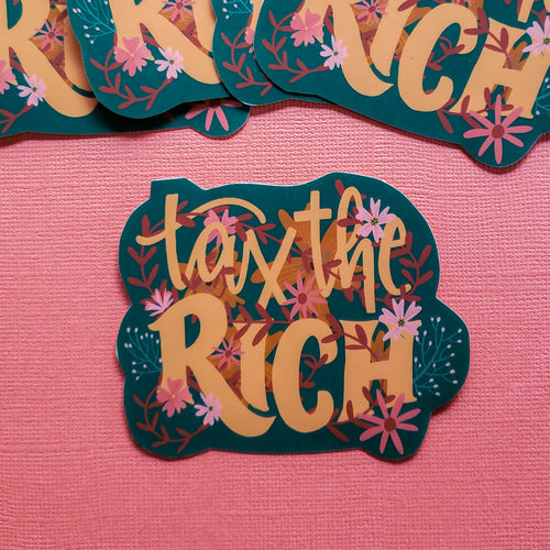 tax the rich sticker