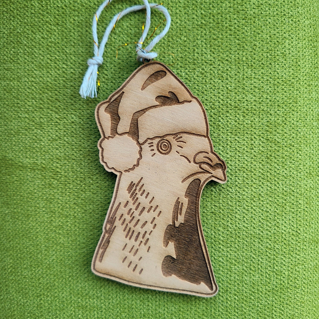 Laser Cut Winter Pigeon Ornament