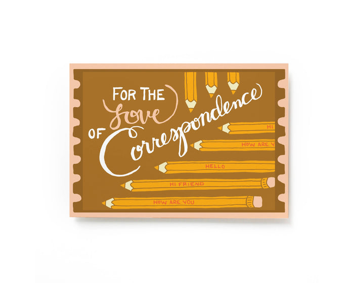 Love of Correspondence Postcard