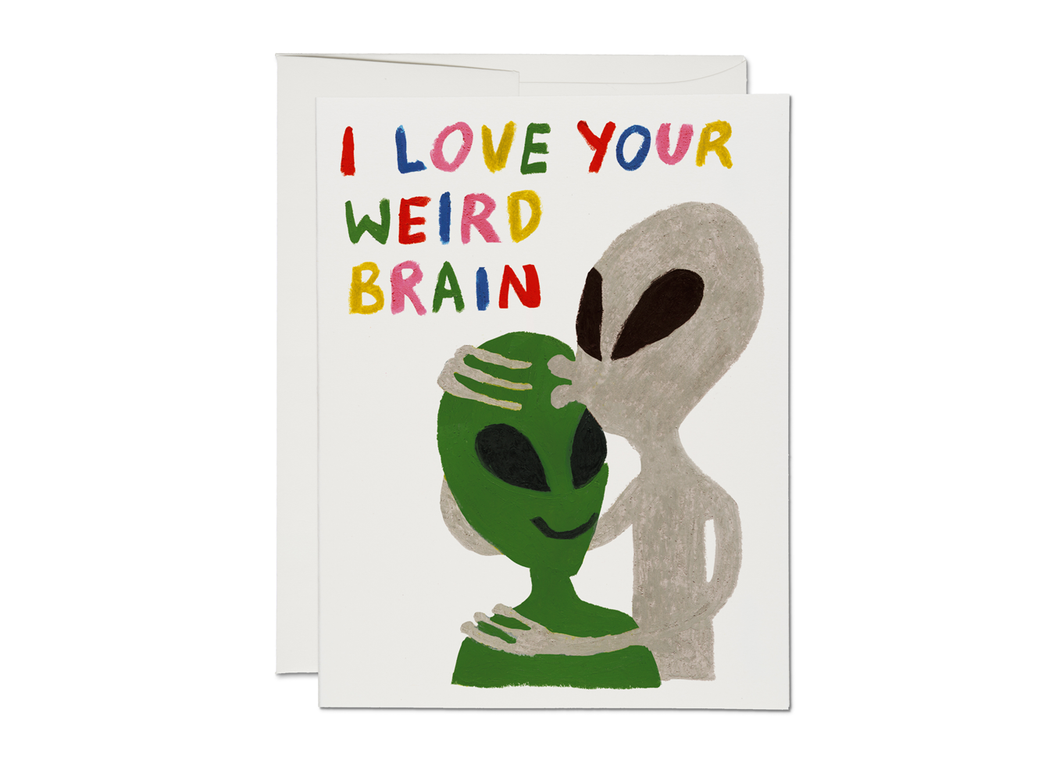 Alien Love  greeting card