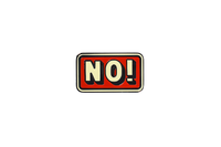 NO! Enamel Pin