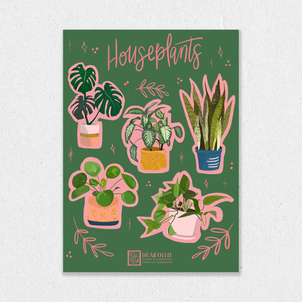Houseplant Sticker Sheet