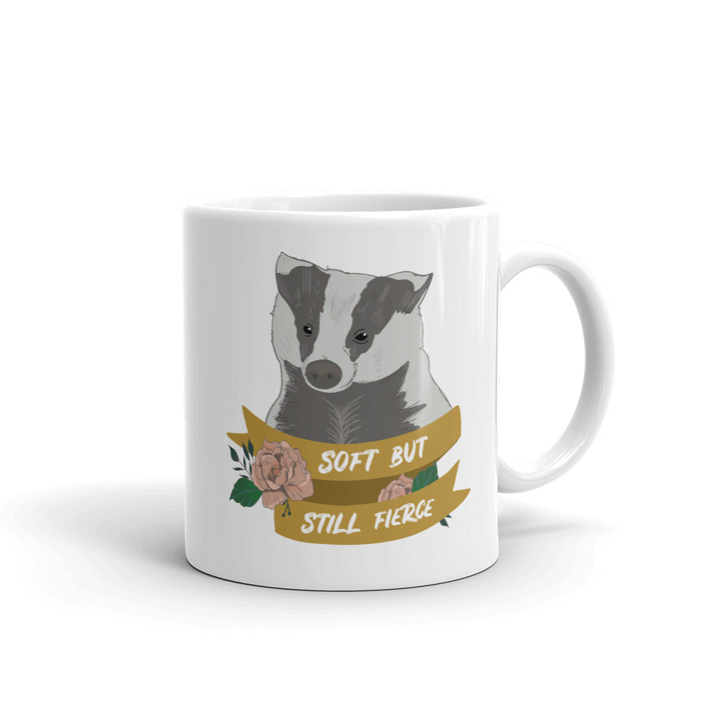 Soft, but Still Fierce - Badger Mug