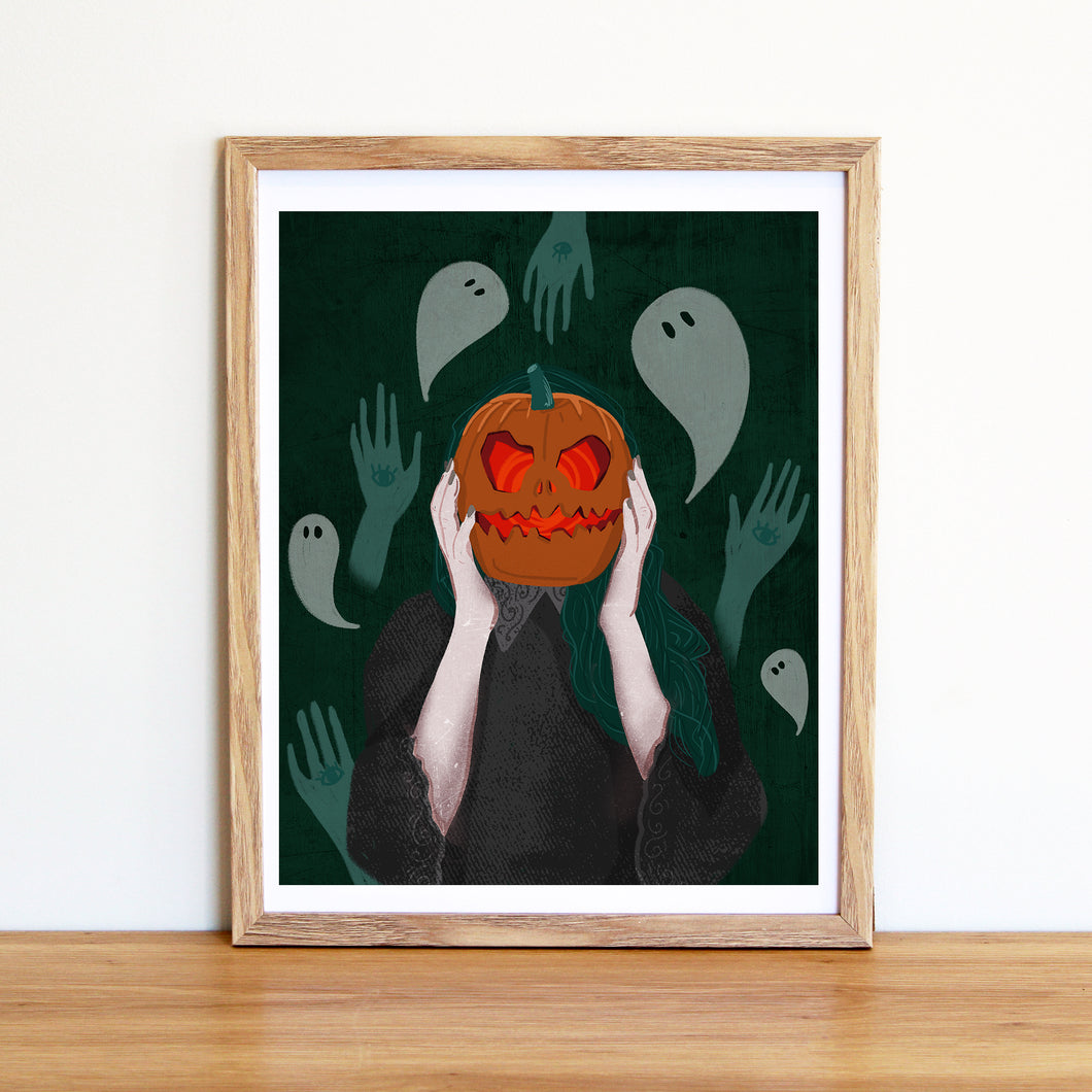 Pumpkin Girl Print